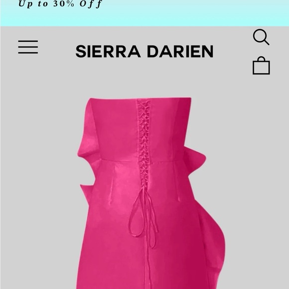 Sierra Darien Vibrant Pink Rose Dress - Picture 2 of 8